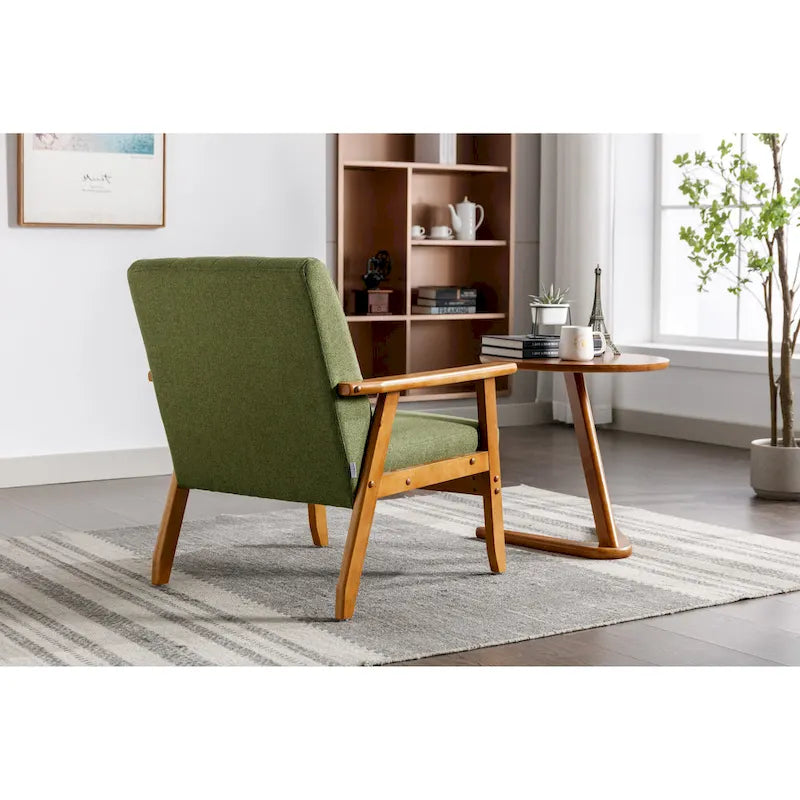Fauteuil d'appoint capitonné 28,74 avec cadre en bois massif