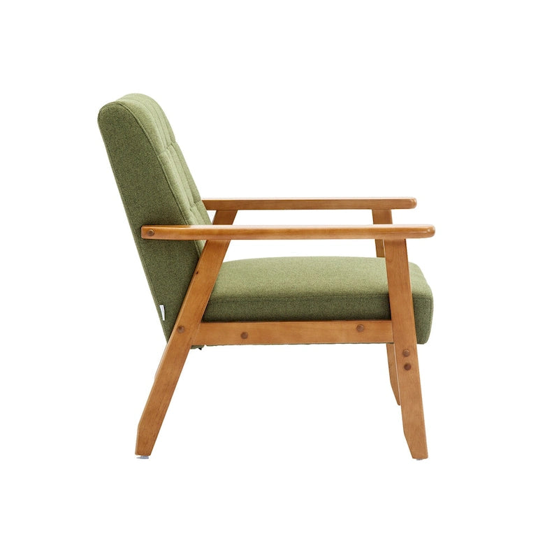 Fauteuil d'appoint capitonné 28,74 avec cadre en bois massif