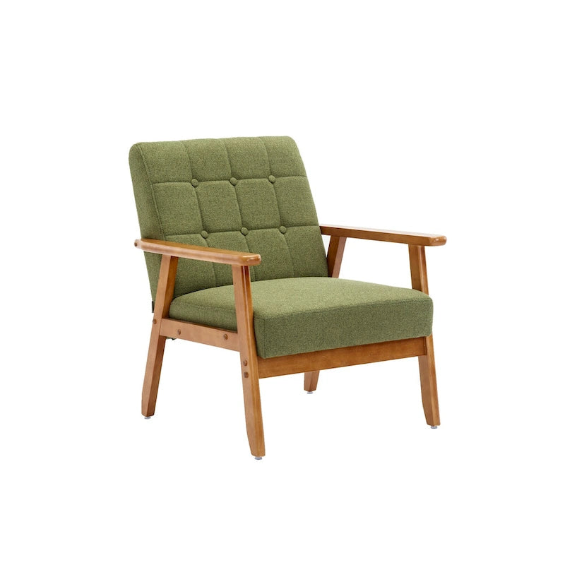 Fauteuil d'appoint capitonné 28,74 avec cadre en bois massif