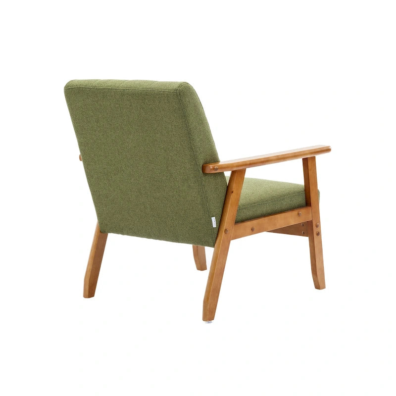 Fauteuil d'appoint capitonné 28,74 avec cadre en bois massif