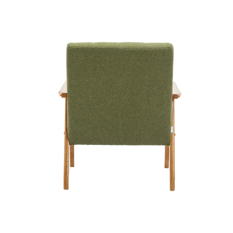 Fauteuil d'appoint capitonné 28,74 avec cadre en bois massif