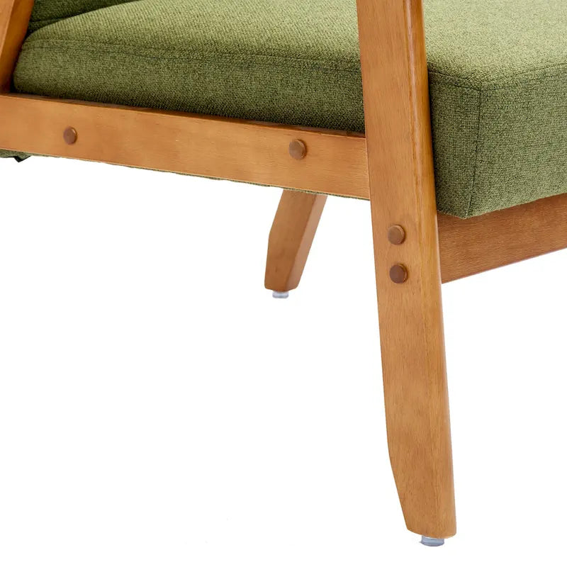 Fauteuil d'appoint capitonné 28,74 avec cadre en bois massif