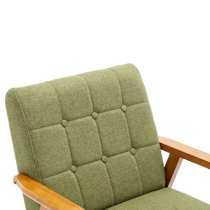 Fauteuil d'appoint capitonné 28,74 avec cadre en bois massif