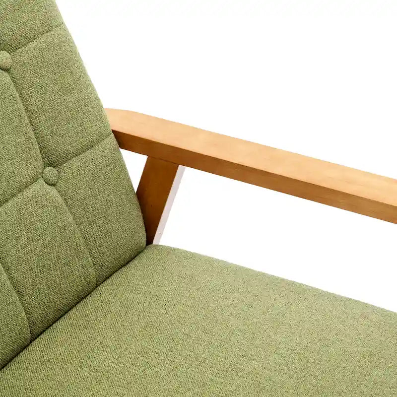 Fauteuil d'appoint capitonné 28,74 avec cadre en bois massif