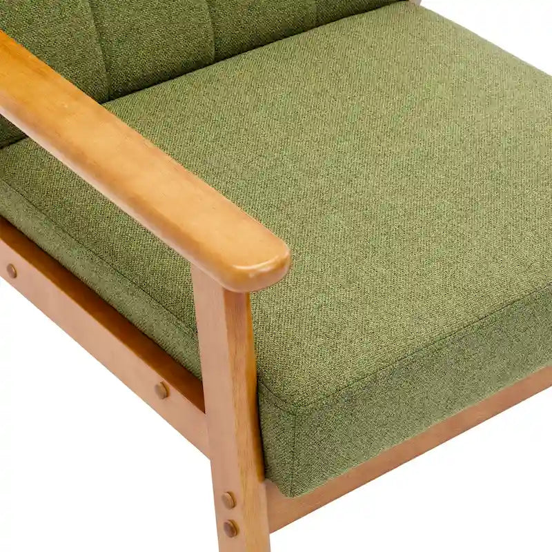 Fauteuil d'appoint capitonné 28,74 avec cadre en bois massif