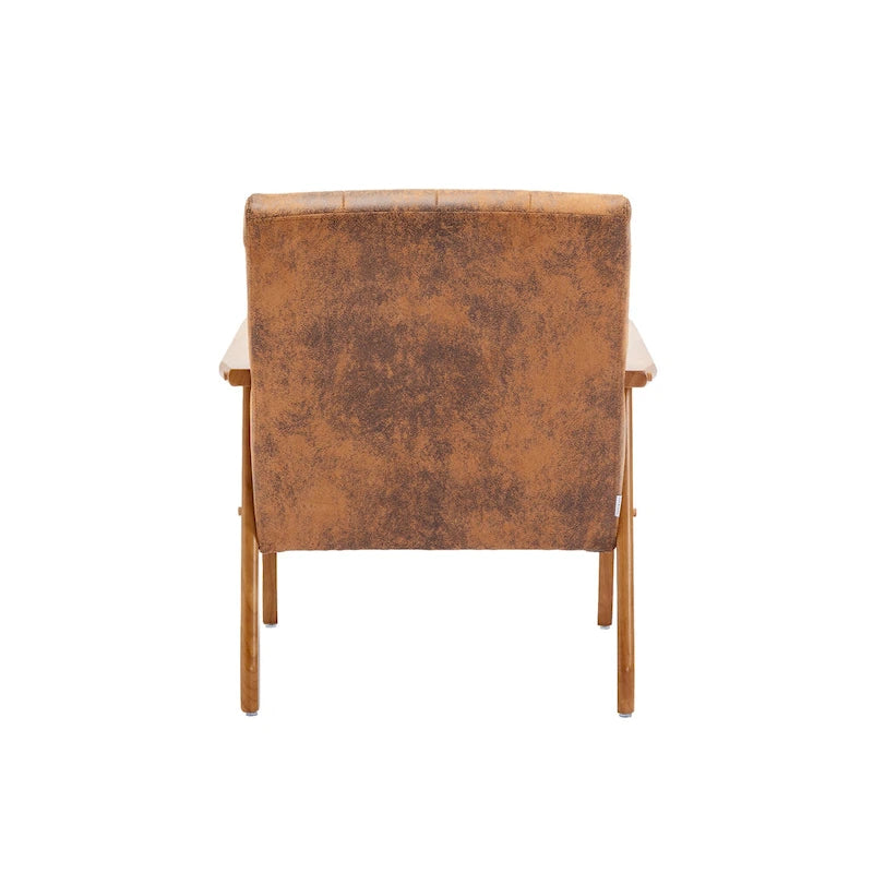 Fauteuil d'appoint capitonné 28,74 avec cadre en bois massif
