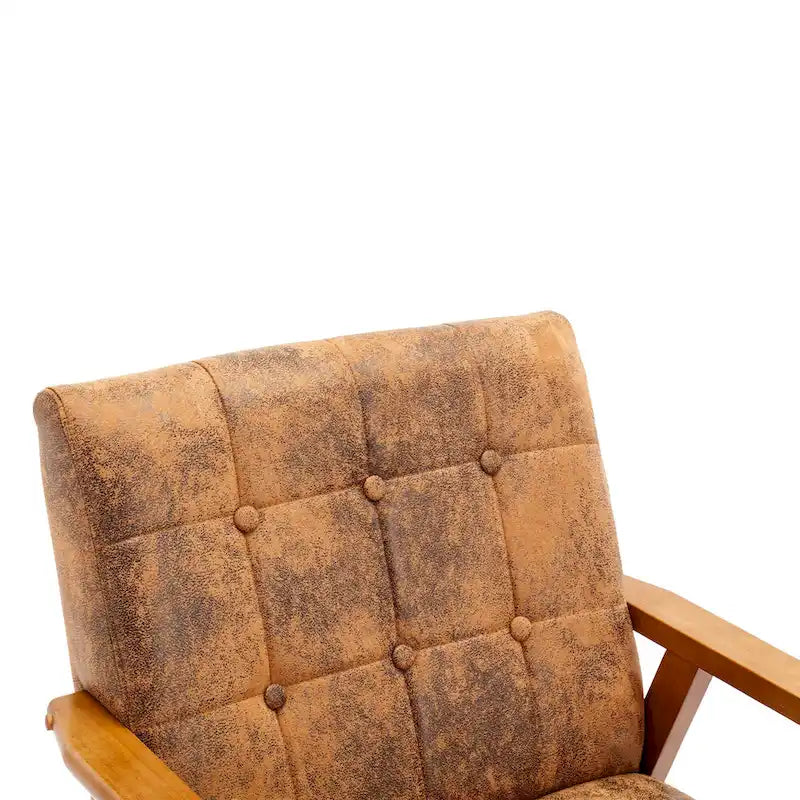 Fauteuil d'appoint capitonné 28,74 avec cadre en bois massif