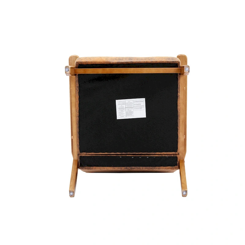 Fauteuil d'appoint capitonné 28,74 avec cadre en bois massif