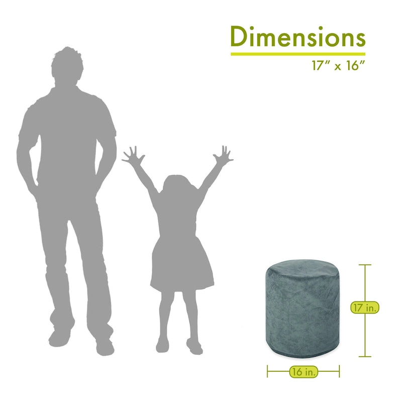 Collection Repose-pieds d'intérieur Pouf 16 L x 16 l x 17 H
