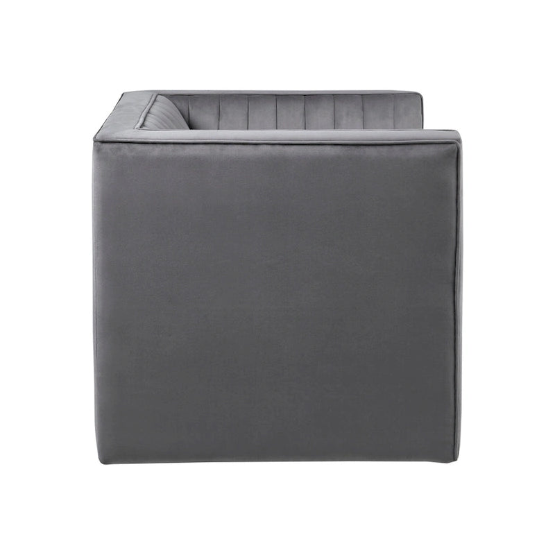 Fauteuil pivotant capitonné
