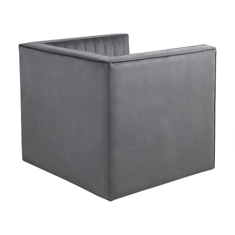 Fauteuil pivotant capitonné