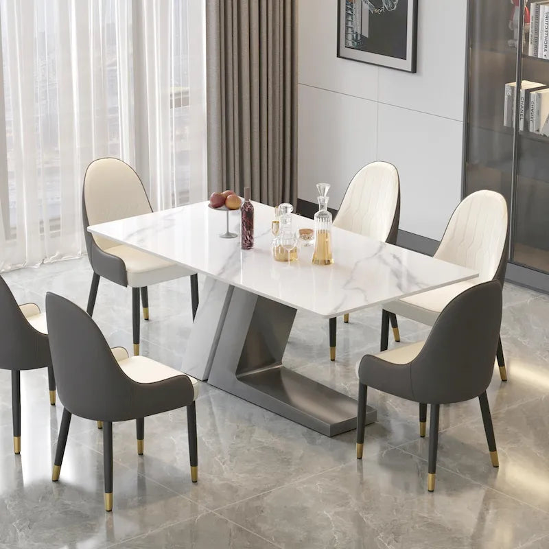 Modern-style sintered stone dining table