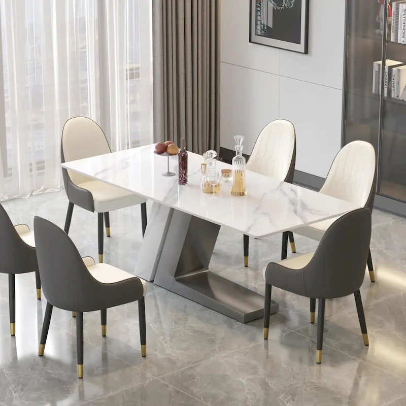 Modern-style sintered stone dining table