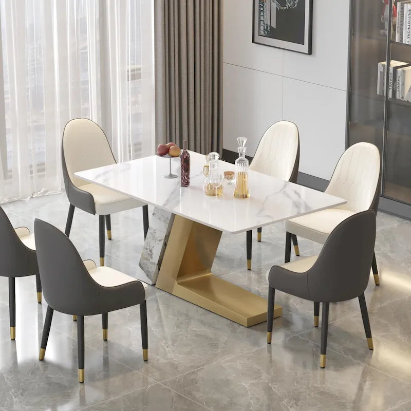 Modern-style sintered stone dining table
