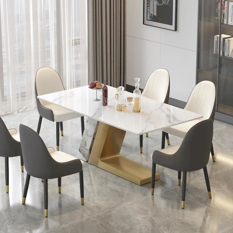 Modern-style sintered stone dining table