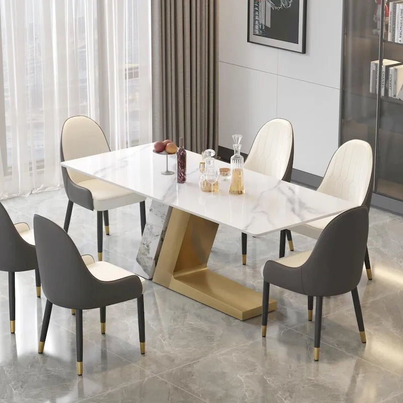 Modern-style sintered stone dining table
