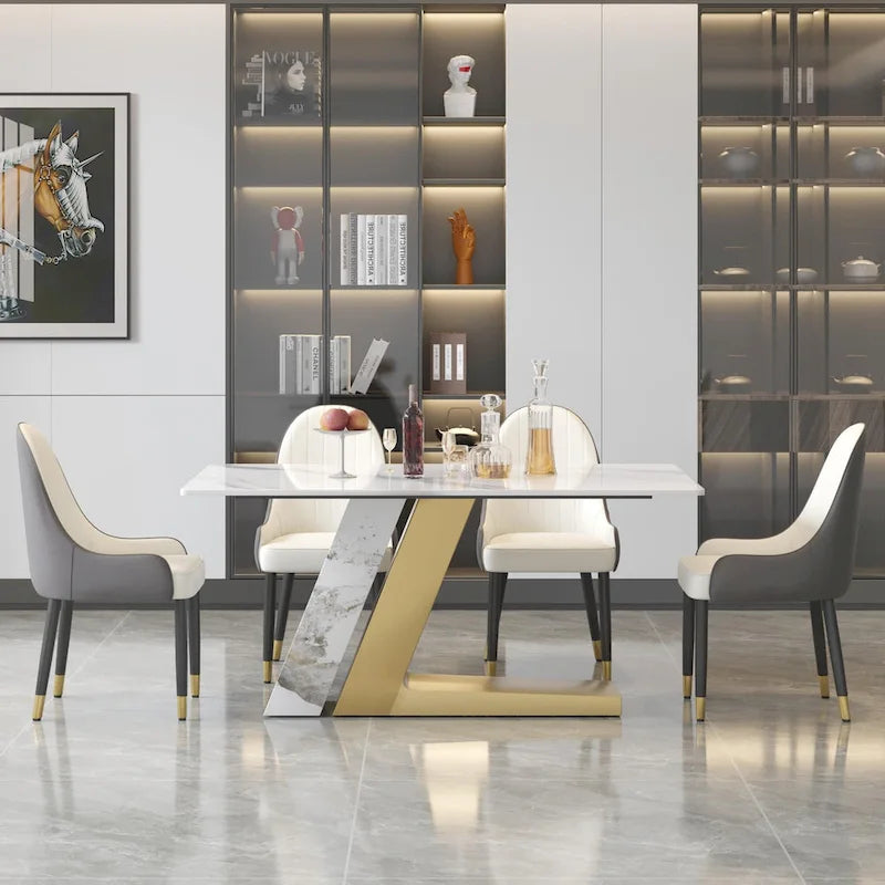 Modern-style sintered stone dining table