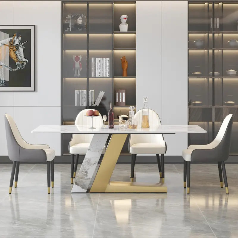 Modern-style sintered stone dining table