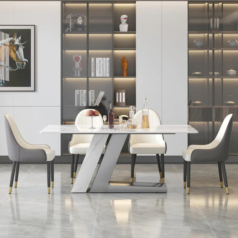 Modern-style sintered stone dining table