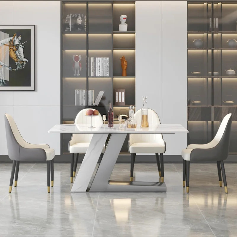 Modern-style sintered stone dining table