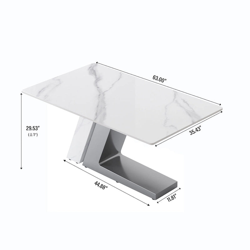Modern-style sintered stone dining table