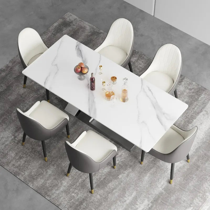 Modern-style sintered stone dining table