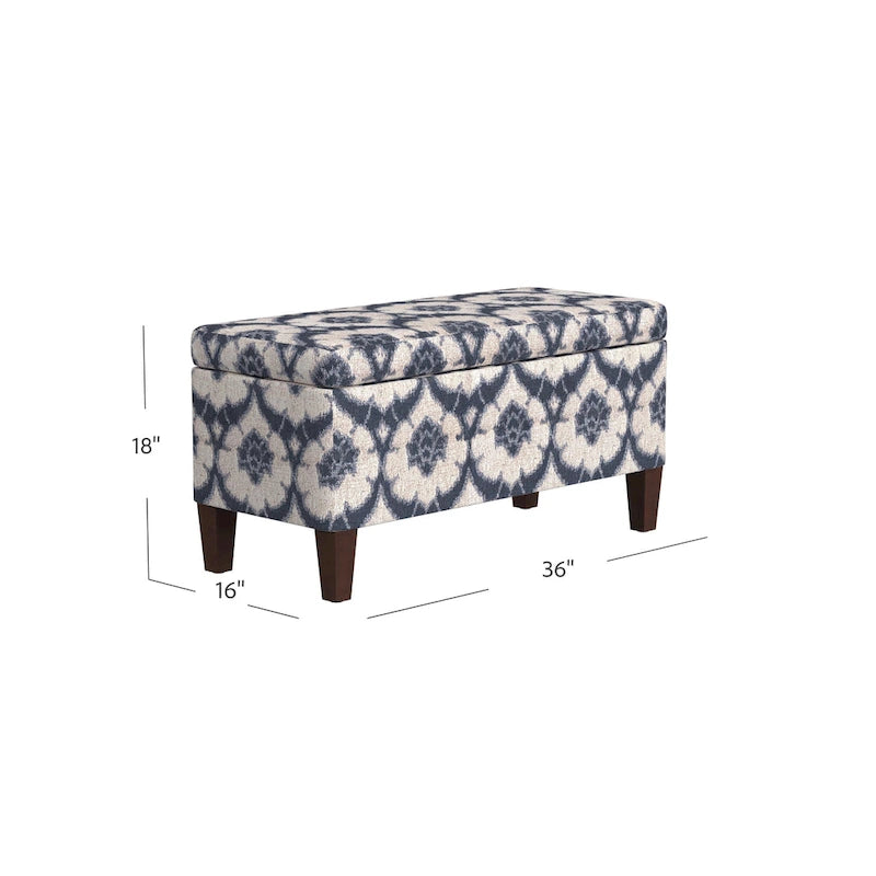 Banc de rangement décoratif