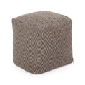 Pouf cube en coton fait main par