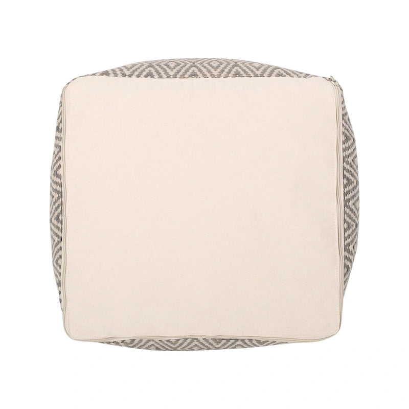 Pouf cube en coton fait main par