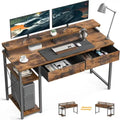 Bureau d'ordinateur avec tiroirs