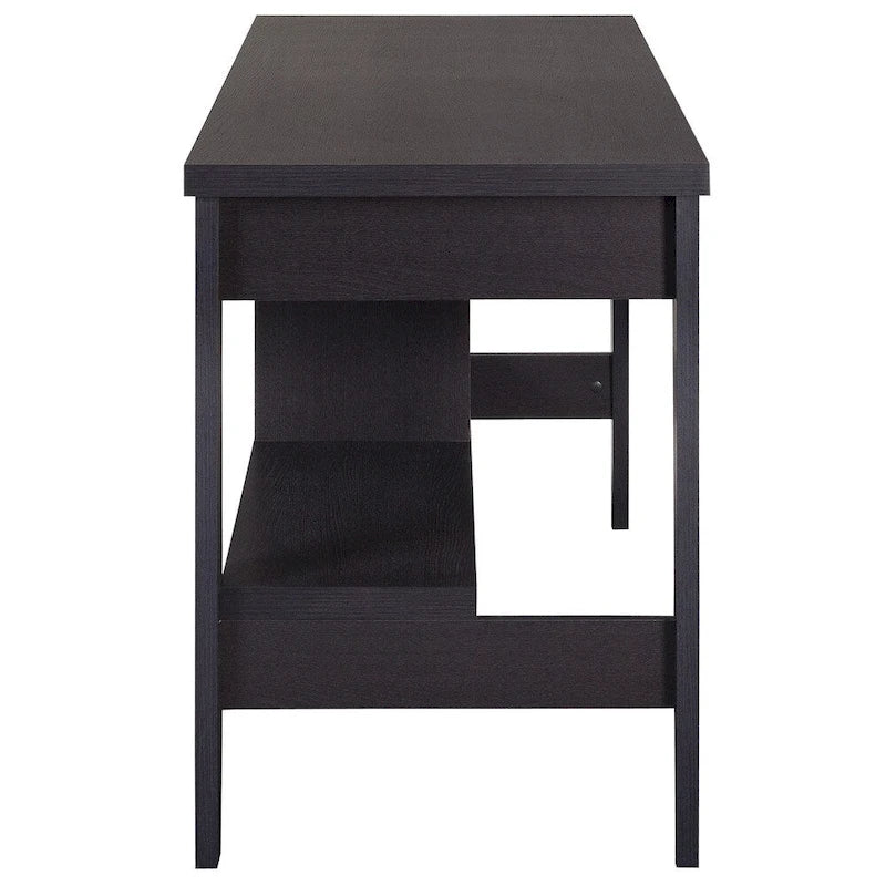 2-Drawer Small Desk with Shelves