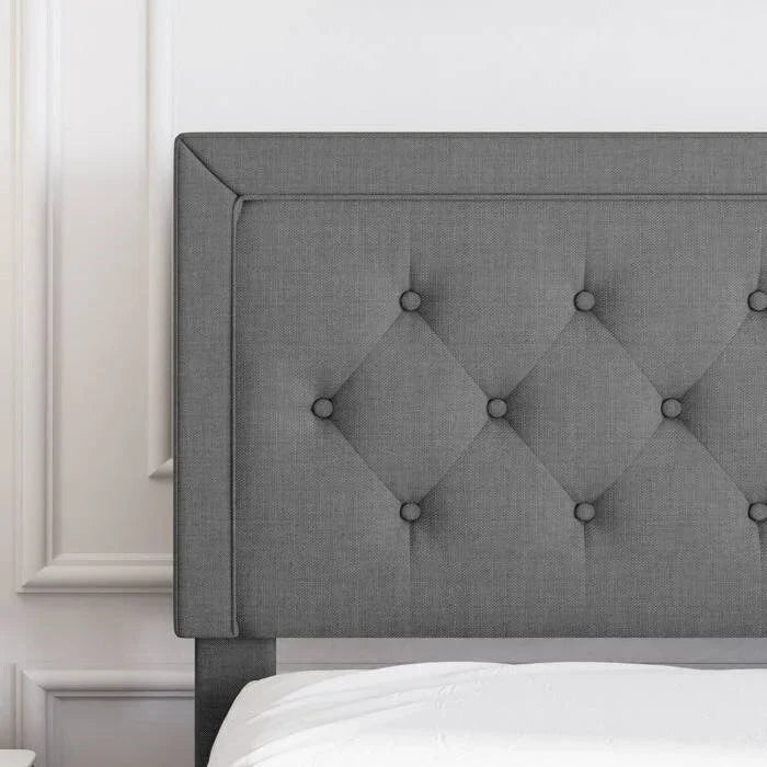 Upholstered linen bed