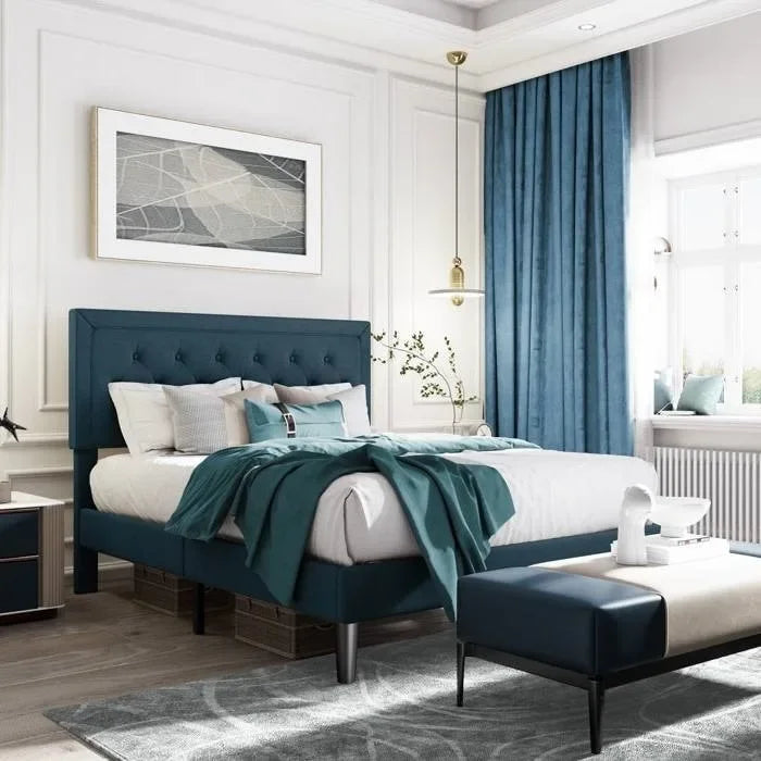 Upholstered linen bed