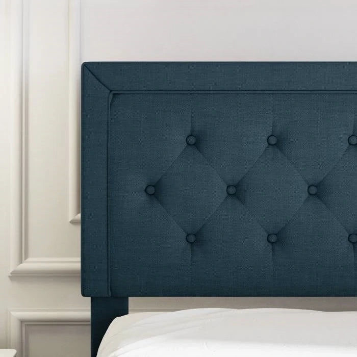 Upholstered linen bed