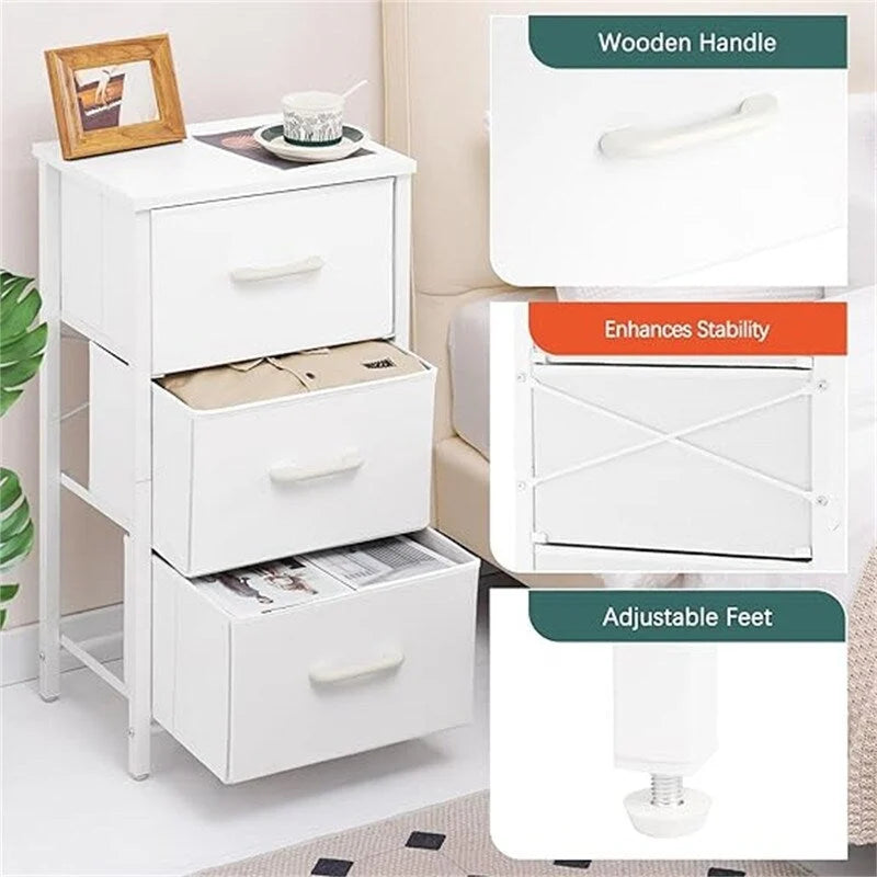 Petite commode de rangement pour chambre à coucher