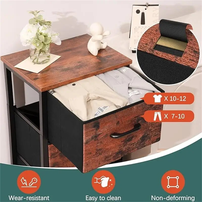 Petite commode de rangement pour chambre à coucher