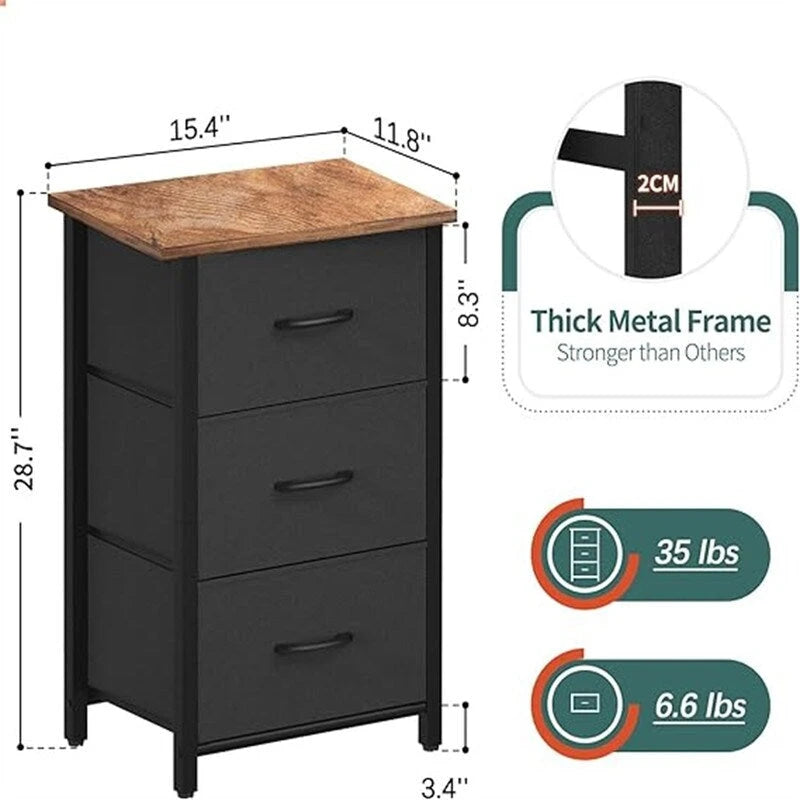 Petite commode de rangement pour chambre à coucher
