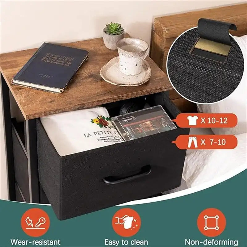 Petite commode de rangement pour chambre à coucher