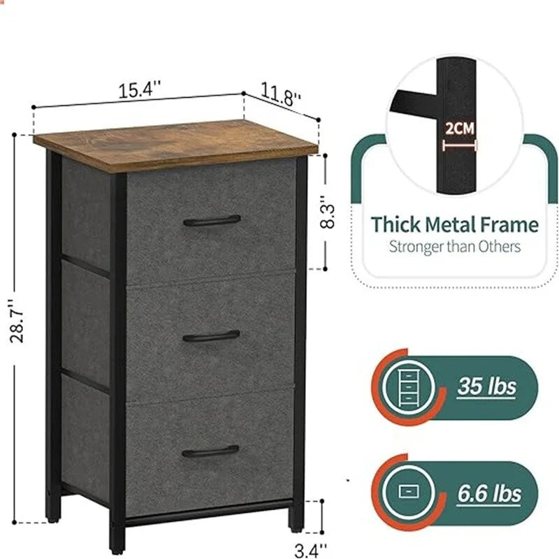 Petite commode de rangement pour chambre à coucher