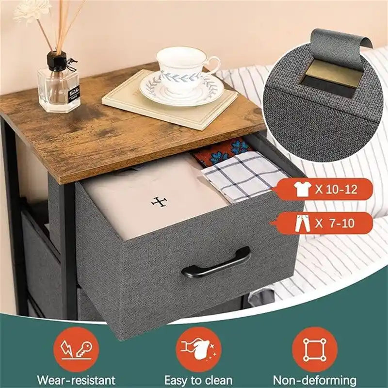 Petite commode de rangement pour chambre à coucher
