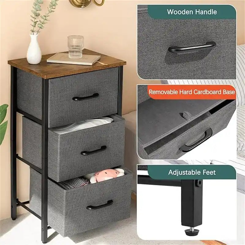 Petite commode de rangement pour chambre à coucher