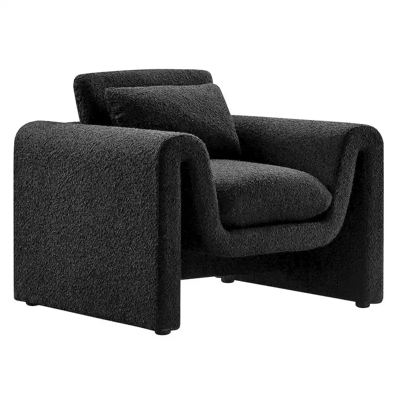 Boucle Upholstered Armchair