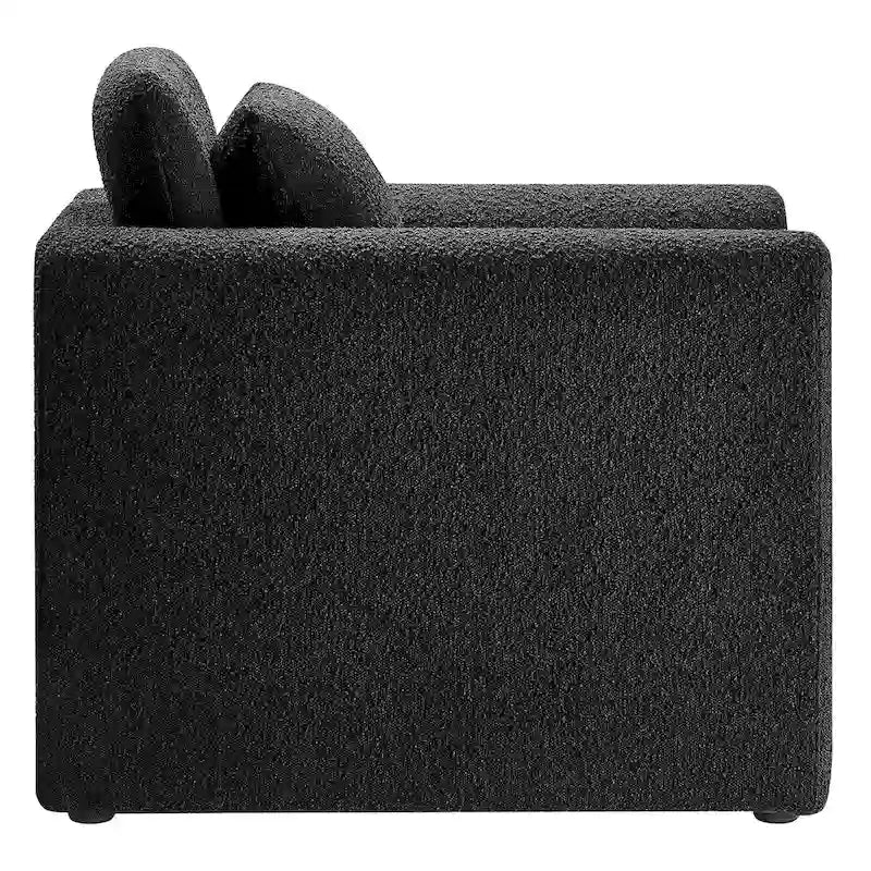 Boucle Upholstered Armchair
