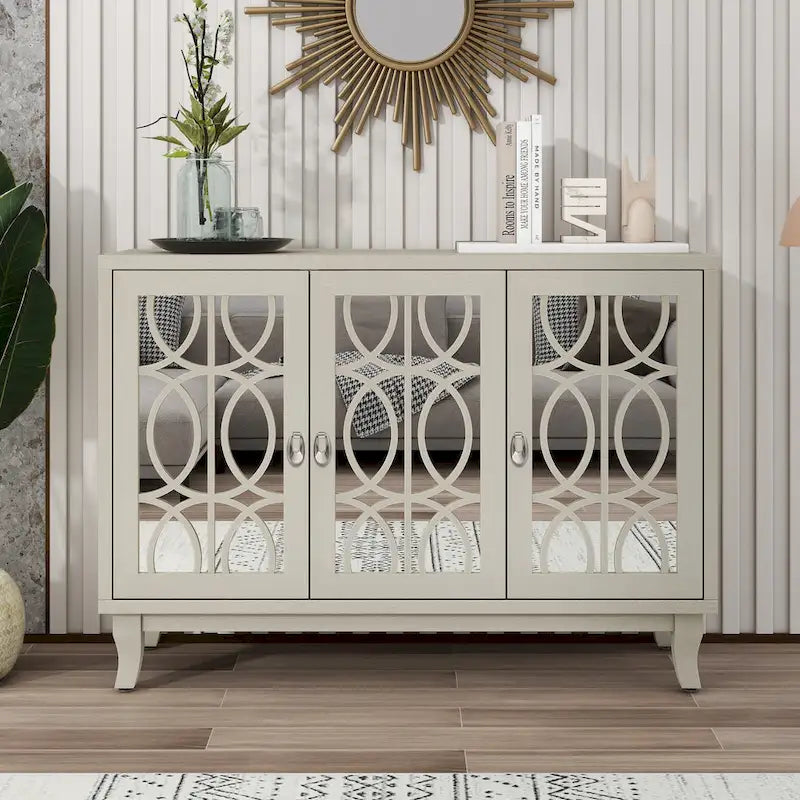 Buffet à 3 portes avec miroir