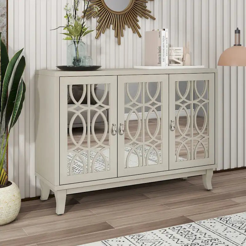 Buffet à 3 portes avec miroir