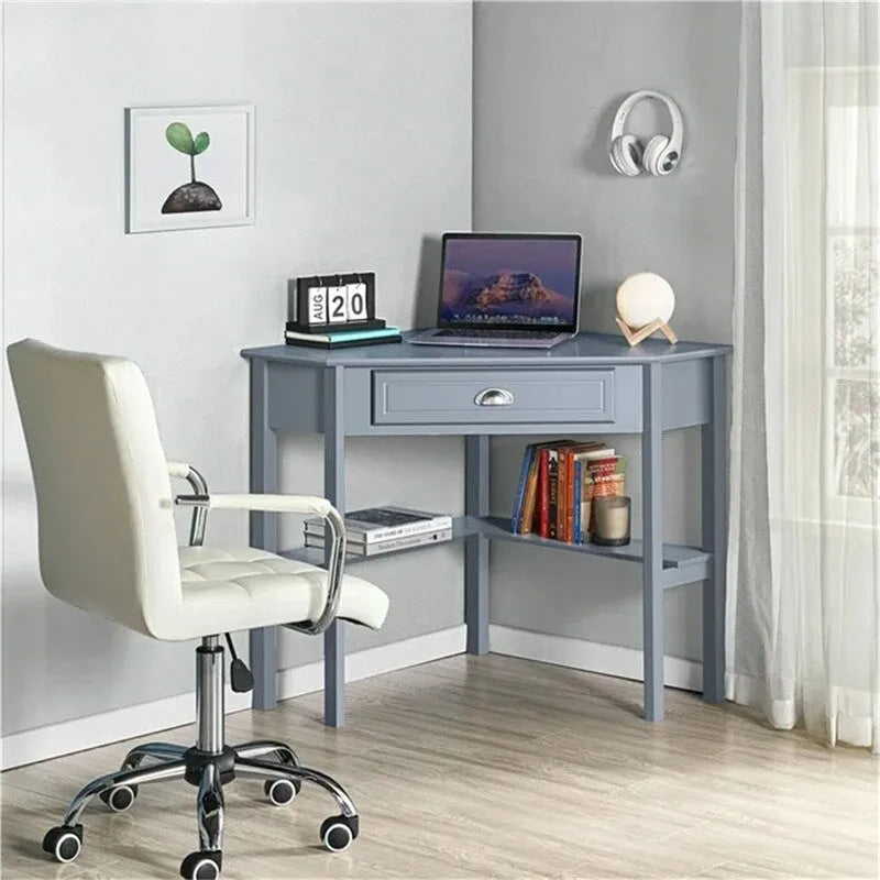 Bureau d'angle avec tiroir de rangement