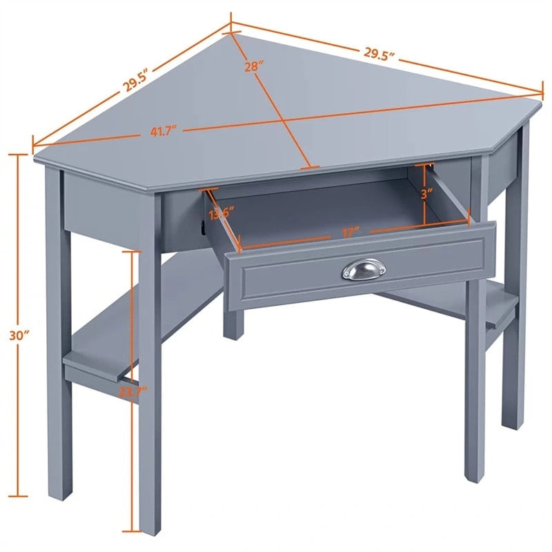 Bureau d'angle avec tiroir de rangement