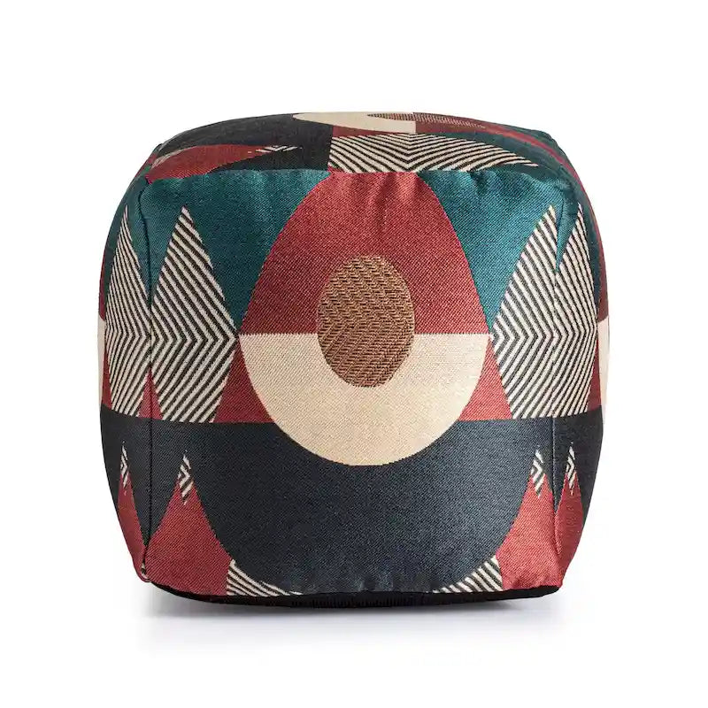 Pouf ottoman d'intérieur/extérieur carré 18 x 18 x 18