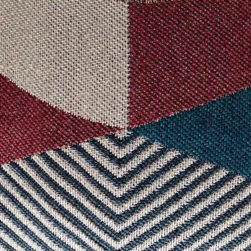 Pouf ottoman d'intérieur/extérieur carré 18 x 18 x 18