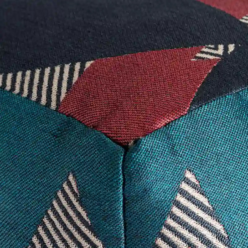 Pouf ottoman d'intérieur/extérieur carré 18 x 18 x 18